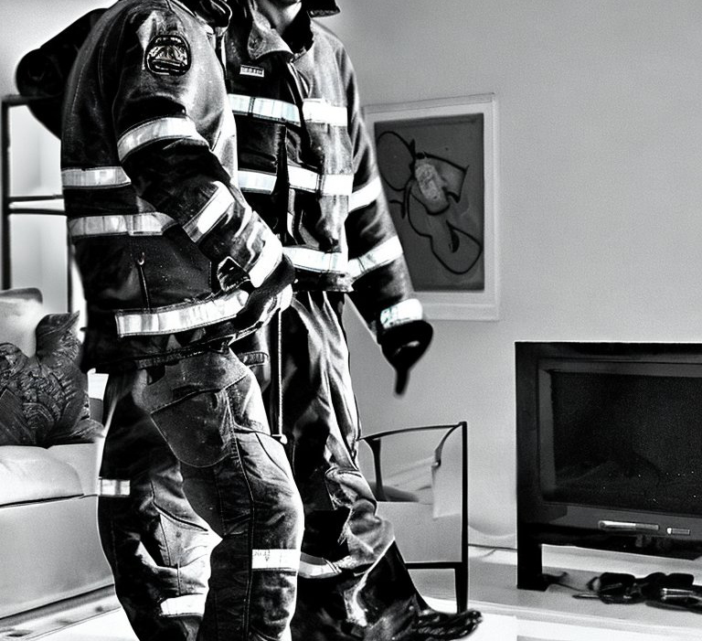 fireman stripper living room