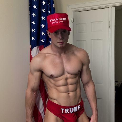 trump theme male strippers